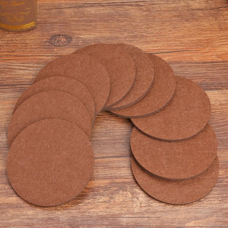 Dessous de Verre - RoundFeltCoaster™ - Marron - Astuces cuisine santé