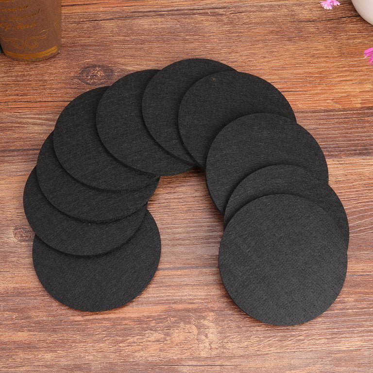 Dessous de Verre - RoundFeltCoaster™ - Noir - Astuces cuisine santé