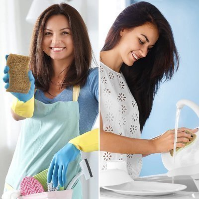 Eponge naturelle - BiodegradableSponge™ - Blanc - Astuces cuisine santé